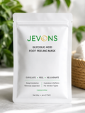 JEVONS Glycolic Acid Foot Peeling Mask | Exfoliating Foot Mask for Dry, Rough & Dead Skin | Soft & Smooth Feet Care | 1 Pair (40g)