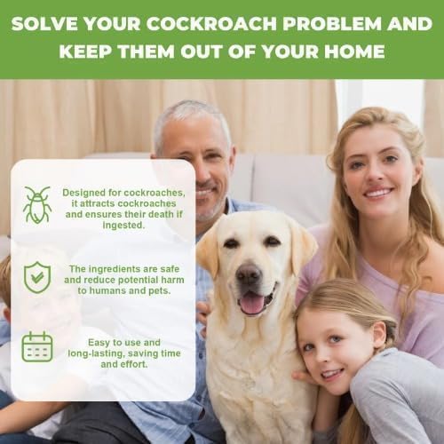 HIRVA CREATION Roach Repellent Tablets – 12 Pcs, Indoor & Outdoor Cockroach Deterrent, Natural Pest Control Discs, Keep Roaches Away, Protect Home &...