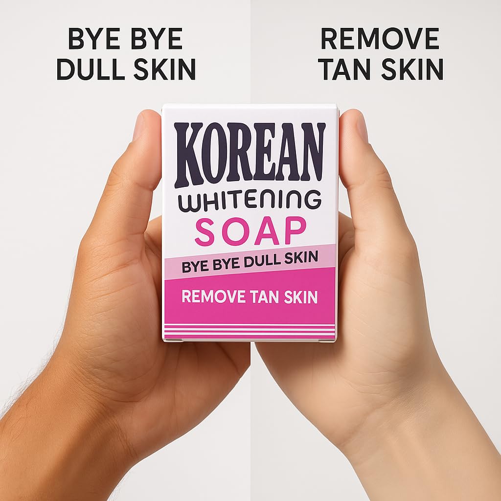 JEVONS Korean Brightening Soap 100g with Kojic Acid, Vitamin C & Niacinamide | For Face & Body | Helps Reduce the Appearance of Dark Spots & Tanning | All Skin Types