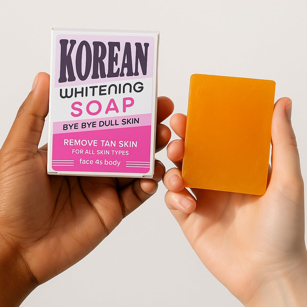 JEVONS Korean Brightening Soap 100g with Kojic Acid, Vitamin C & Niacinamide | For Face & Body | Helps Reduce the Appearance of Dark Spots & Tanning | All Skin Types