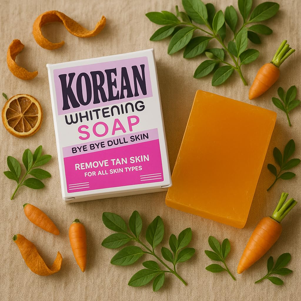 JEVONS Korean Brightening Soap 100g with Kojic Acid, Vitamin C & Niacinamide | For Face & Body | Helps Reduce the Appearance of Dark Spots & Tanning | All Skin Types