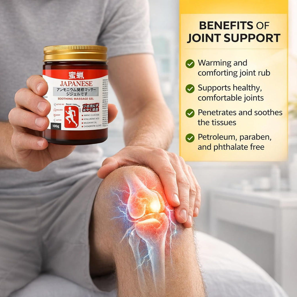 Japanese Muscle Pain Relief Gel Fast Cooling Menthol Camphor Balm for Joint, Back & Shoulder Pain (100g)