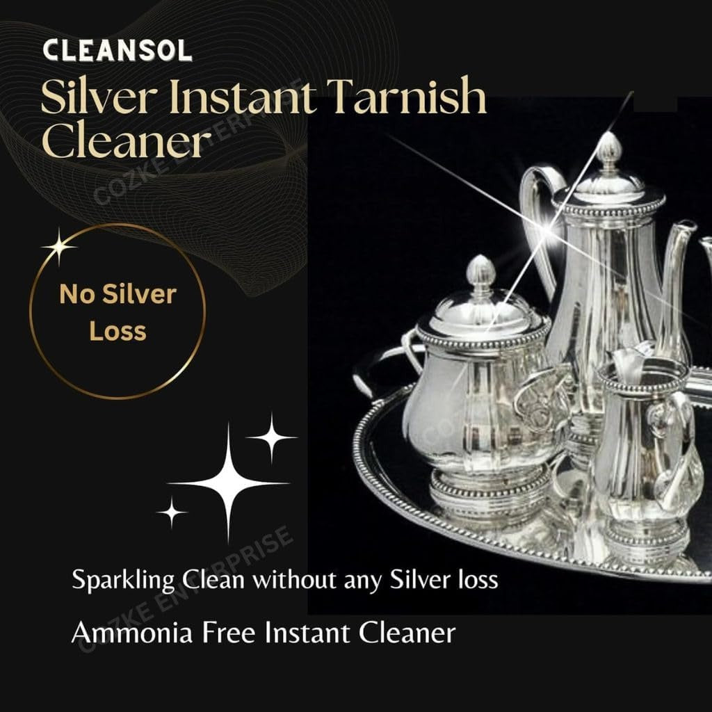 Silver Cleaning Liquid, Silver Dip Instant Silver Cleaner For Jewellery, Articles And Silverware - No Silver Loss, 250ml (Pack of 1)