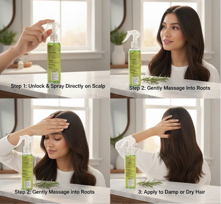 Rosemary Water Hair Spray 200ML  Hair Growth & Regrowth Expert | Natural Rosemary Spray for Strong, Thick & Healthy Hair [pack of 1]