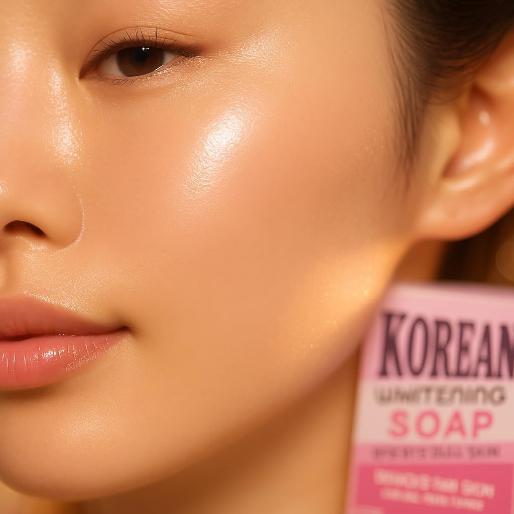 Korean Whitening Soap - Bye Bye Dull Skin, Remove Tanning, Brightening Face & Body Soap with Kojic Acid, Vitamin C, Niacinamide. Fades Dark Spots, Removes Tan, for All Skin Types.100g Each [pack -2]
